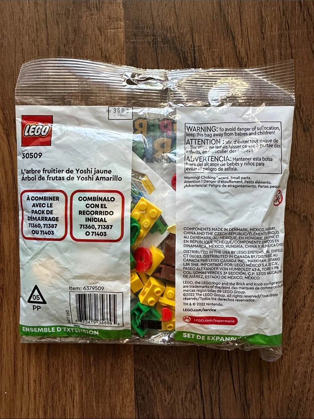 LEGO Super Mario Yellow Yoshi’s Fruit Tree Expansion Set